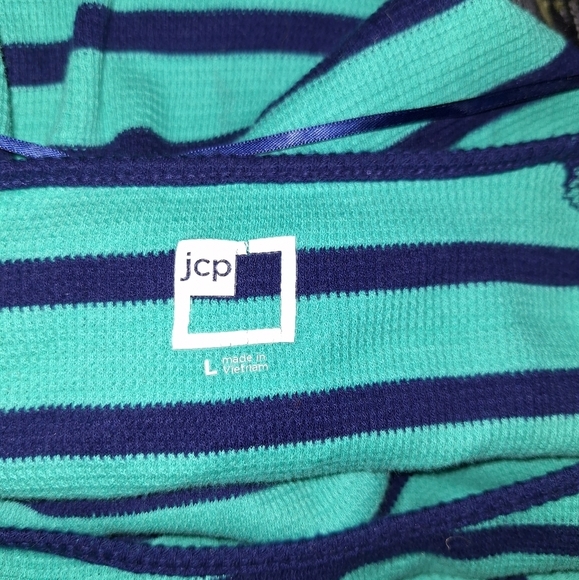 JC Penny striped shirt size large - Picture 6 of 6